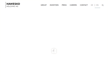 Tablet Screenshot of hawesko-holding.com